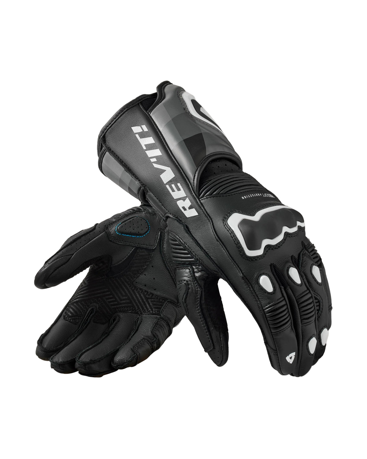 REV'IT! Quantum 3 Black/White Gloves