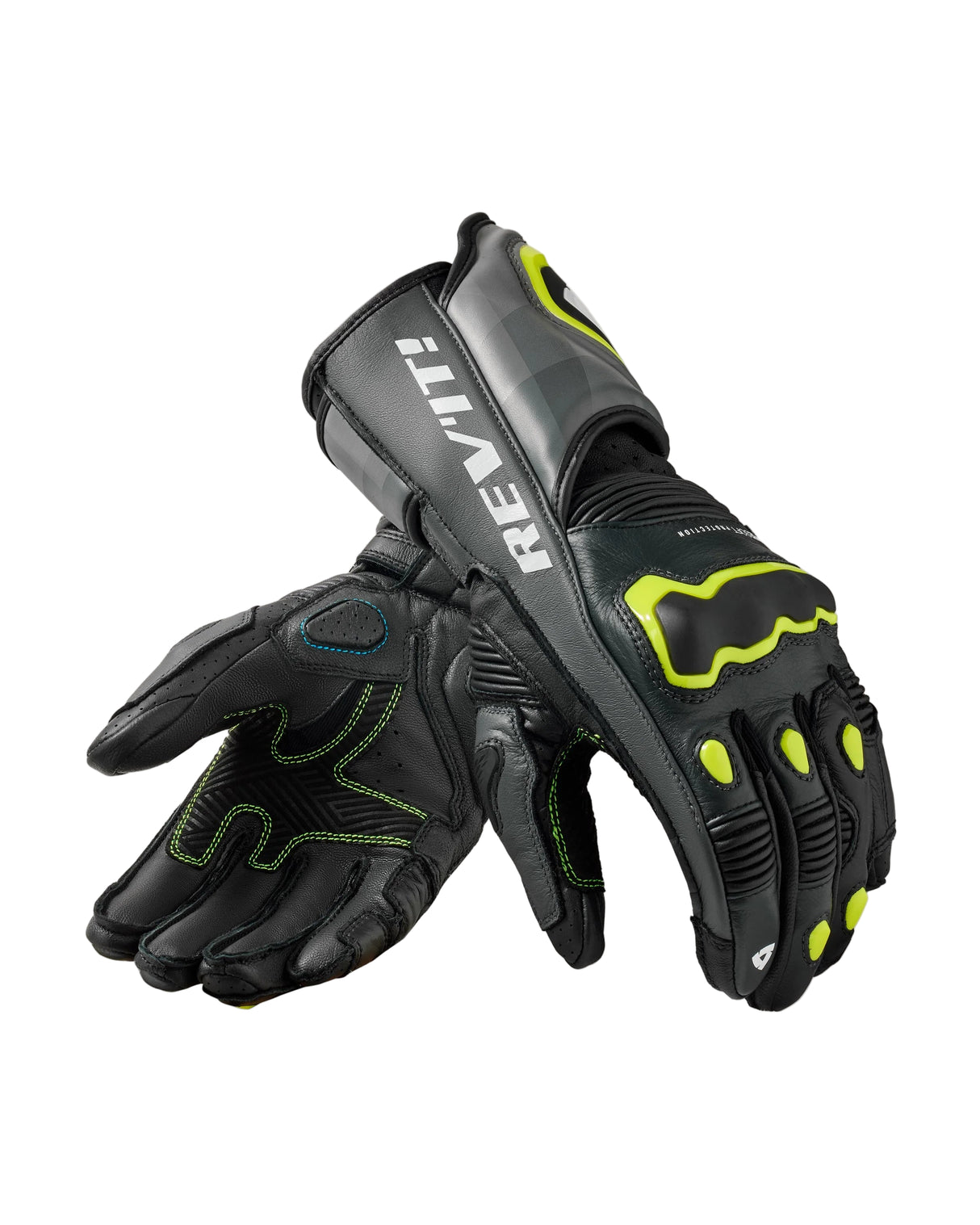 REV'IT! Quantum 3 Grey/Neon Yellow Gloves