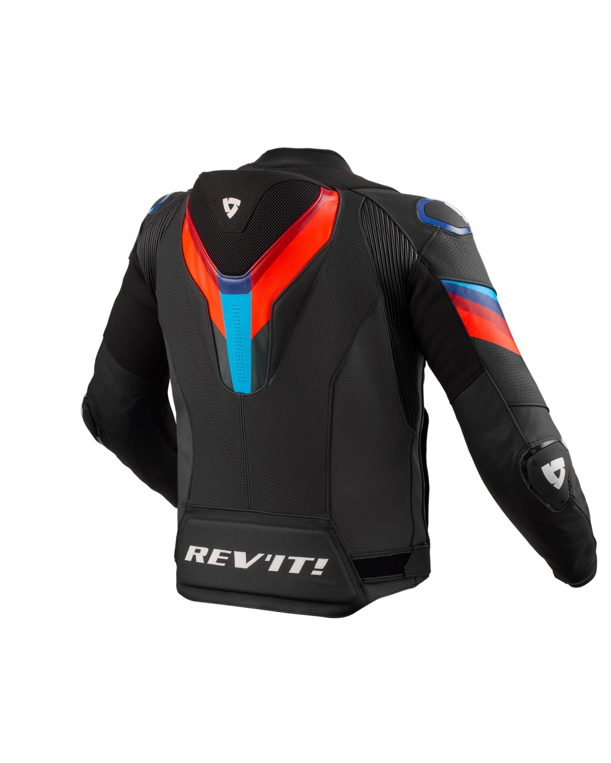 REV'IT! Quantum 3 Pro Black/Blue Leather Jacket