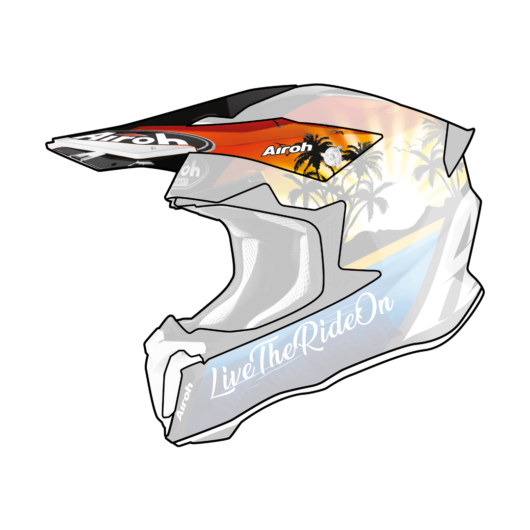 Airoh Replacement Peak for Twist 2.0 Lazy Boy Gloss Helmets