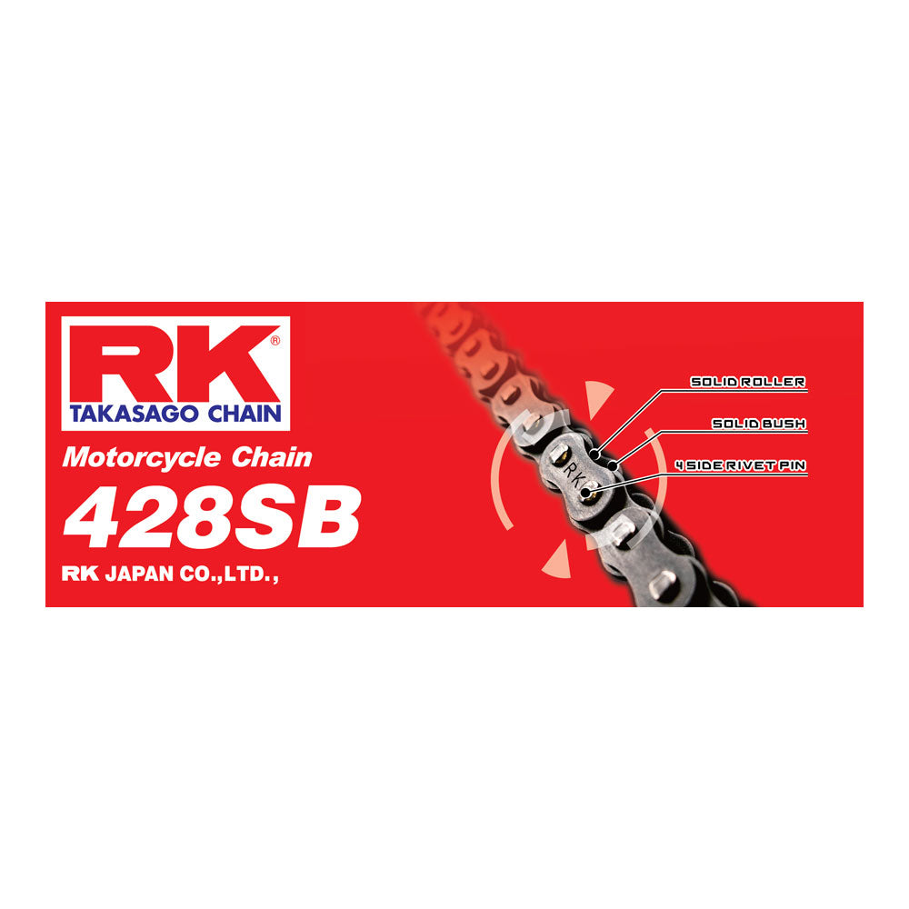 RK Takasago Chain 12-480-136 Standard Chain 428SB 136 Link