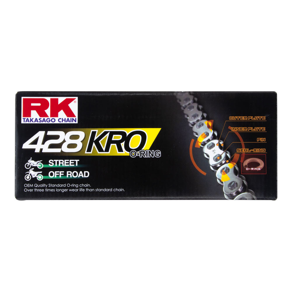 RK Takasago Chain 12-485-126 KRO Series O-Ring Chain 428KRO 126 Link