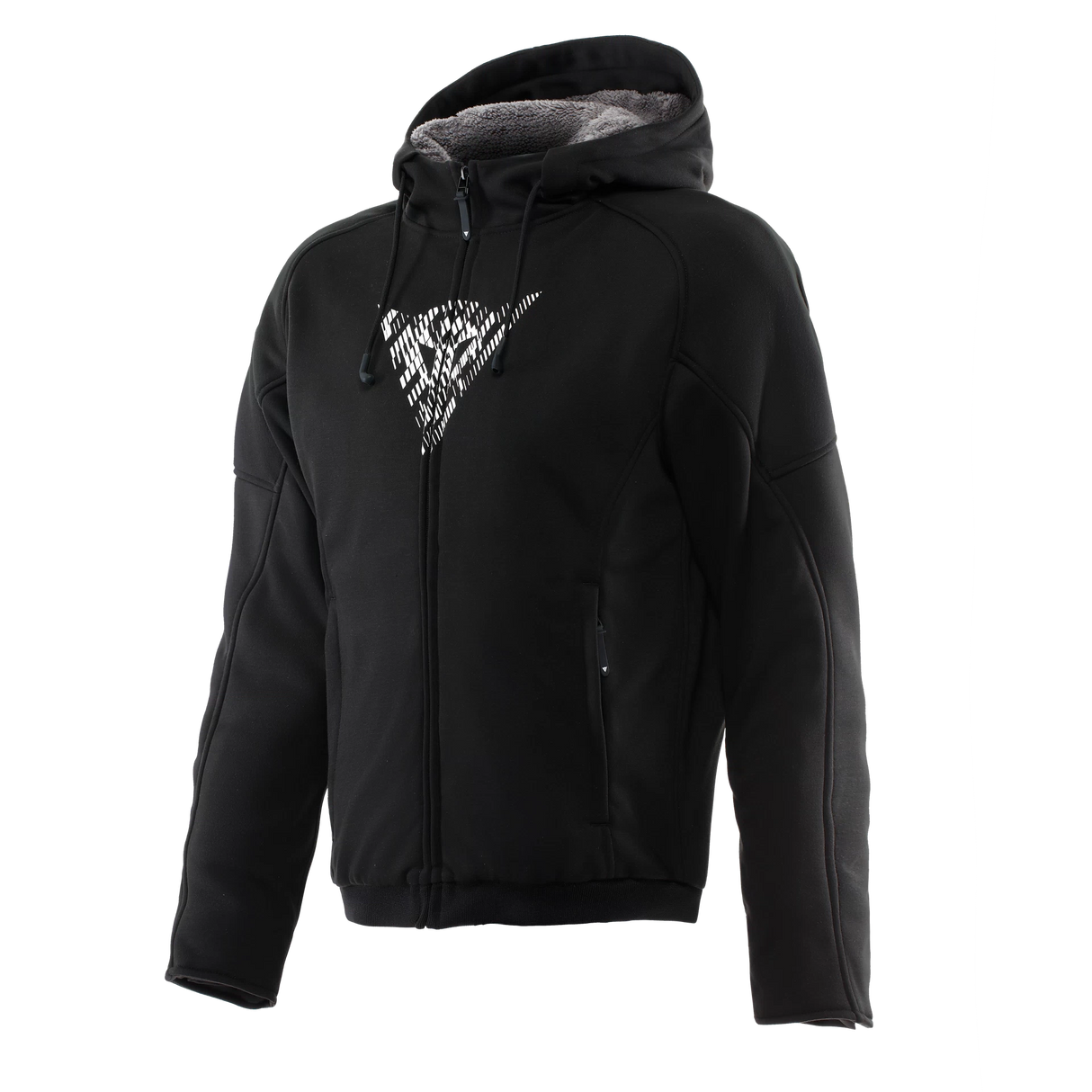 Dainese Bovisa Full Zip Black/White Textile Hoodie Jacket