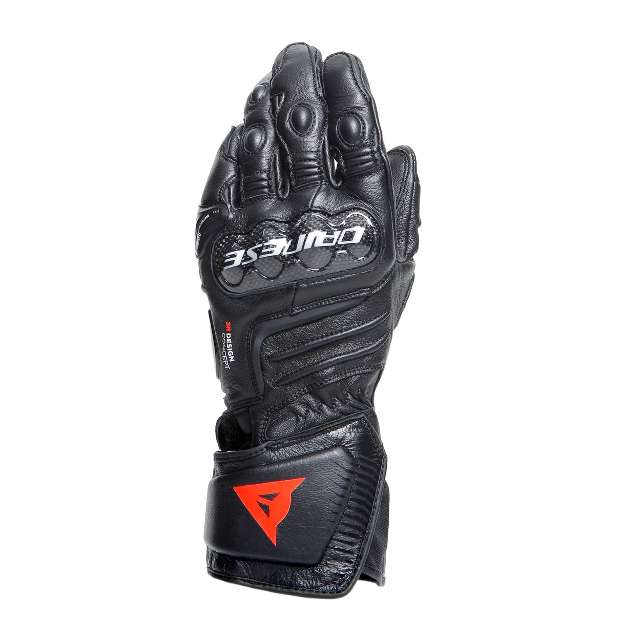 Dainese Carbon 4 Long Black/Black/Black Leather Gloves
