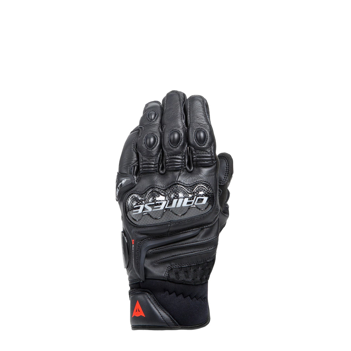 Dainese Carbon 4 Short Black/Black Leather Gloves