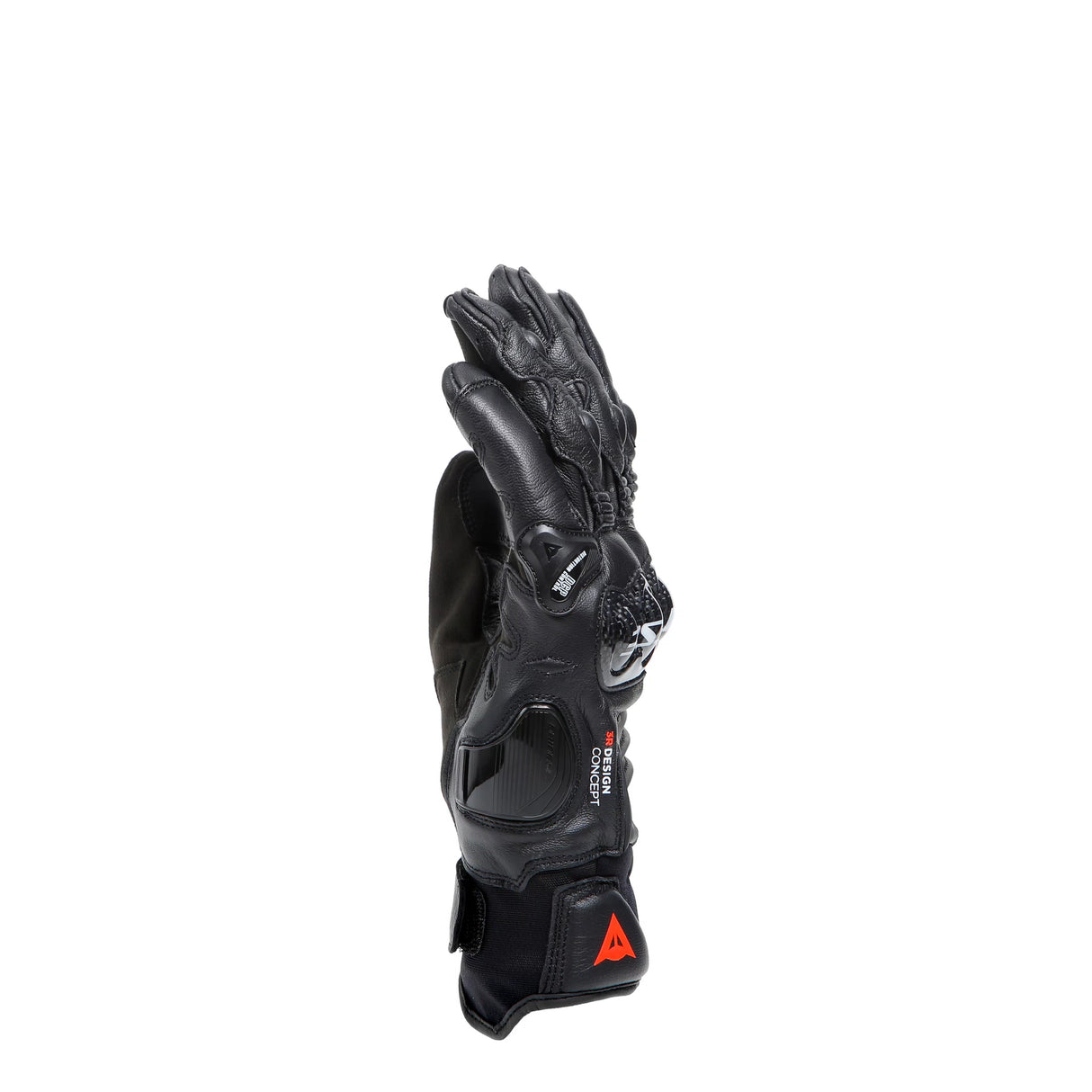 Dainese Carbon 4 Short Black/Black Leather Gloves