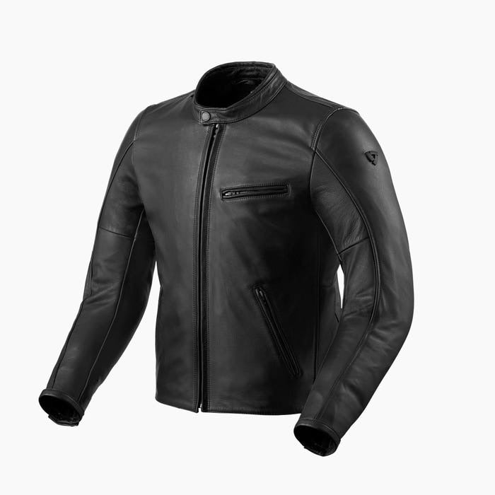 REV'IT! Rino Black Leather Jacket