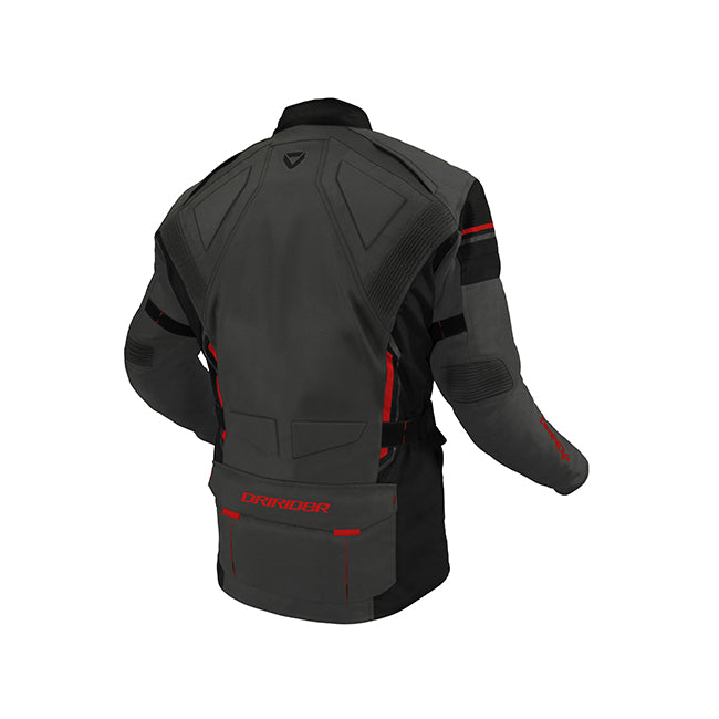 DriRider Compass 4 Grey/Black/Red Youth Textile Jacket