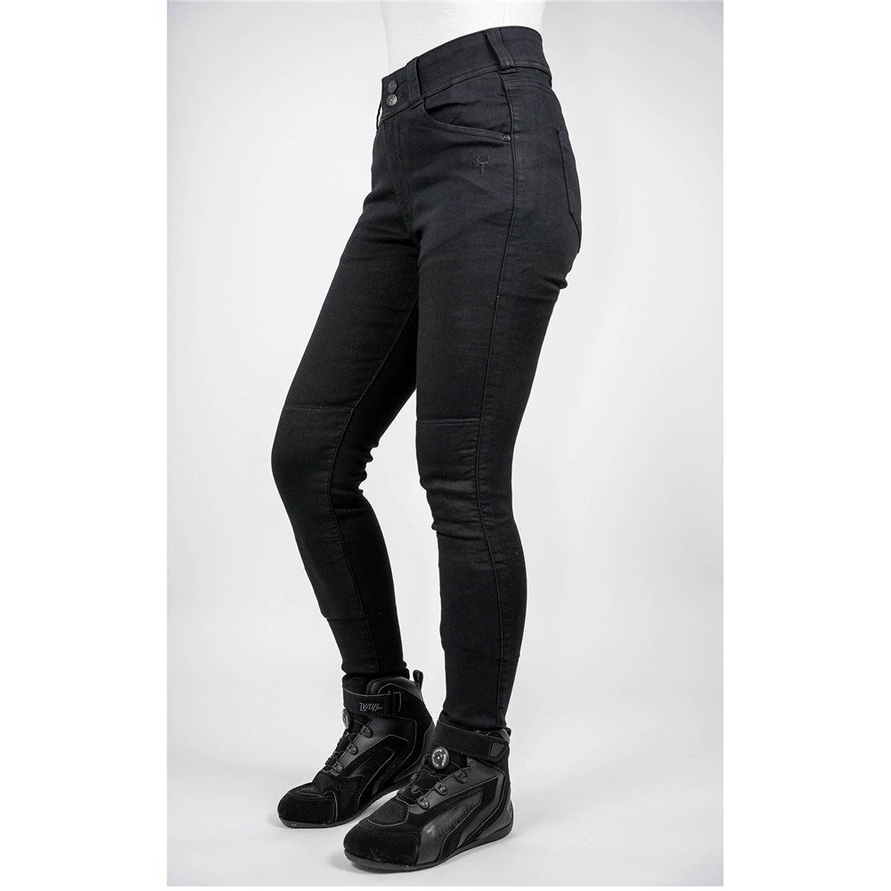 Bull-It Fury Black Slim Womens Short Jeggings