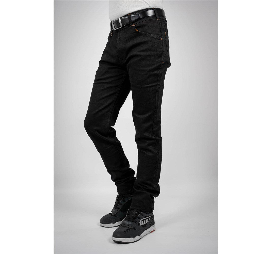 Bull-It Trojan Black Straight Long Jeans