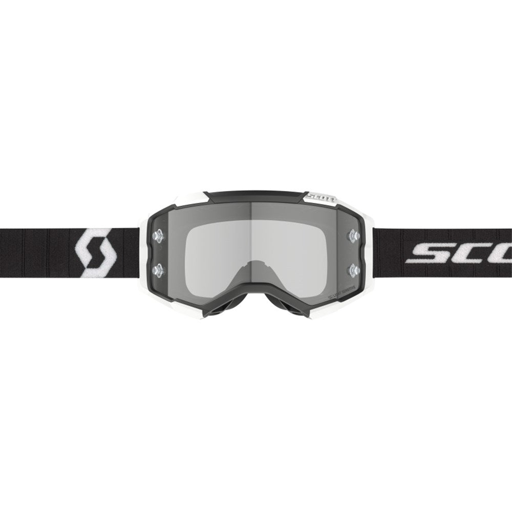 Scott Fury LS Black/White Goggles w/Light Sensitive Grey Works Lens