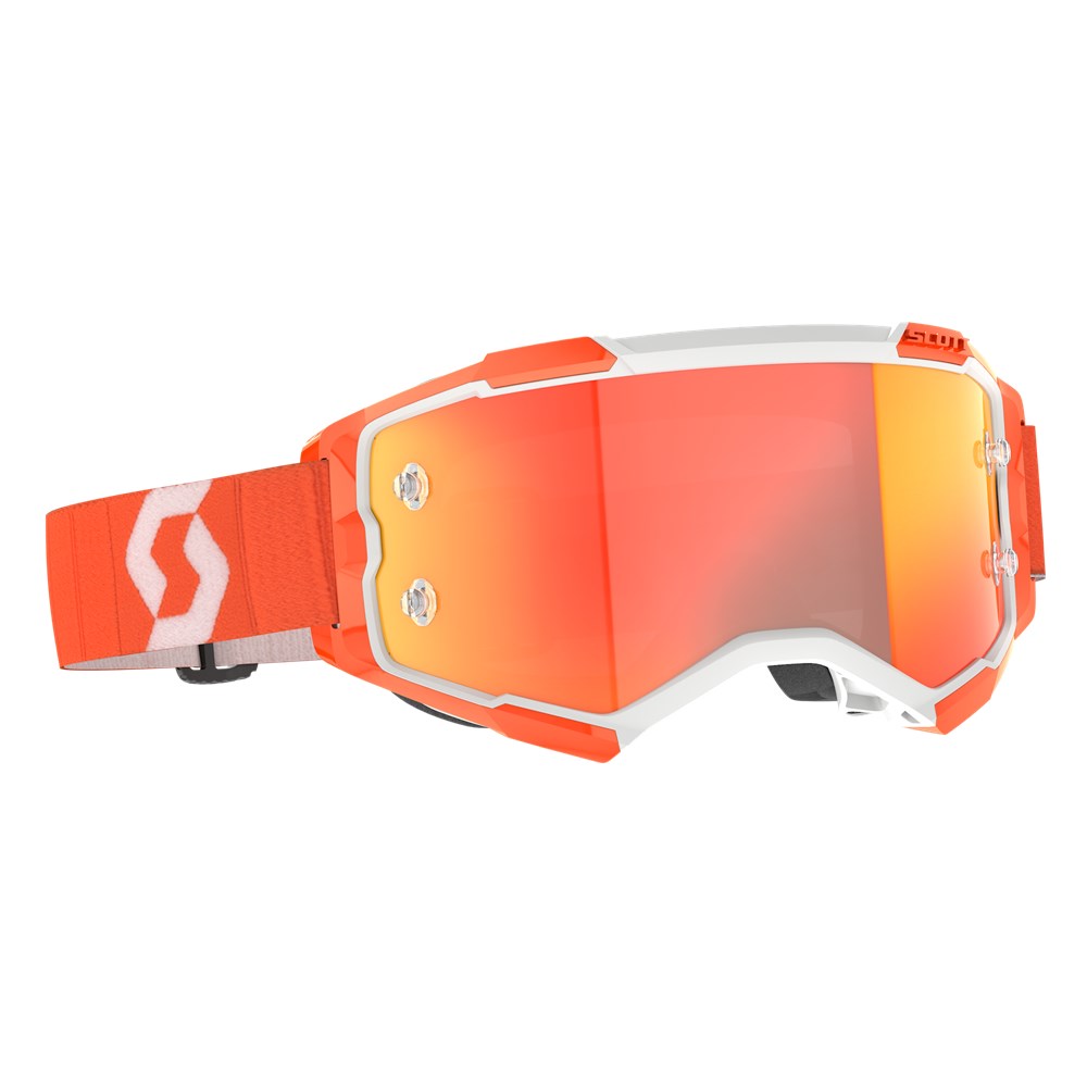 Scott Fury Orange Goggles w/Orange Chrome Works Lens