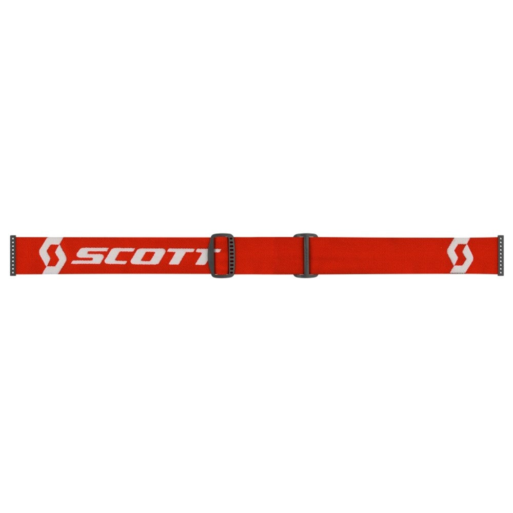Scott Primal Red/White Goggles w/Orange Chrome Works Lens