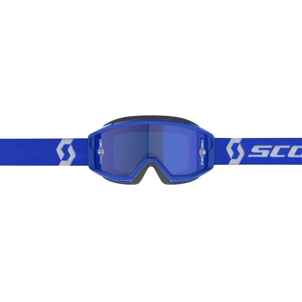 Scott Primal Blue/White Blue Goggles w/Blue Chrome Works Lens