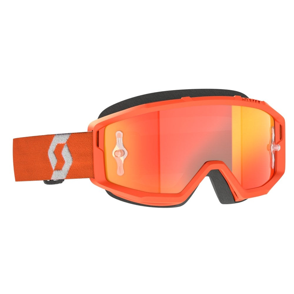 Scott Primal Orange/White Goggles w/Orange Chrome Works Lens