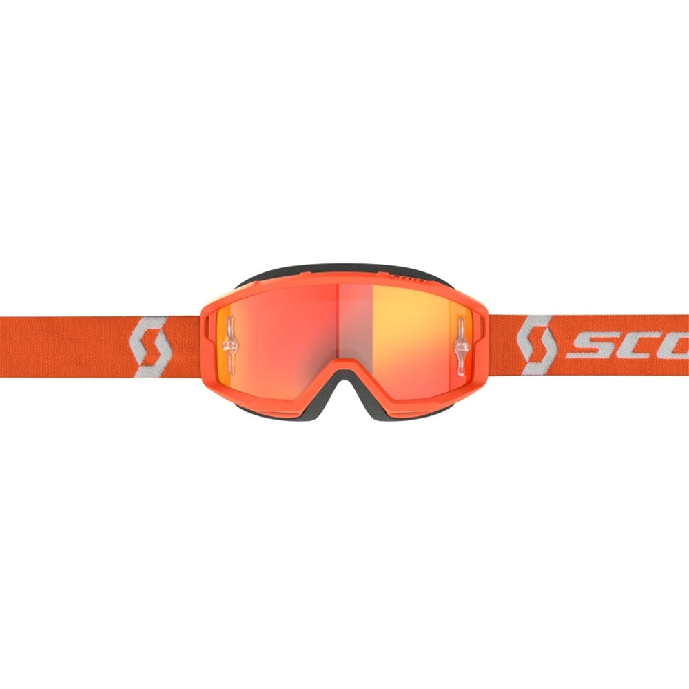 Scott Primal Orange/White Goggles w/Orange Chrome Works Lens