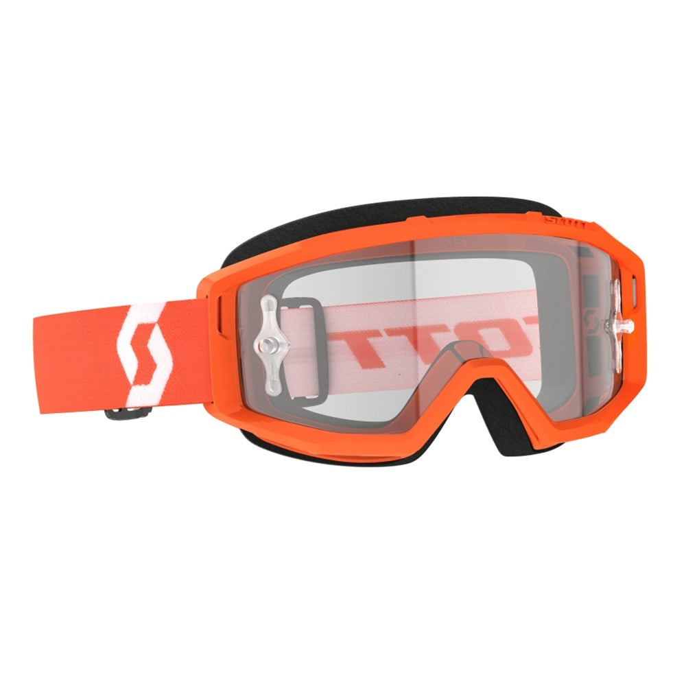 Scott Primal Clear Orange/White Goggles w/Clear Works Lens