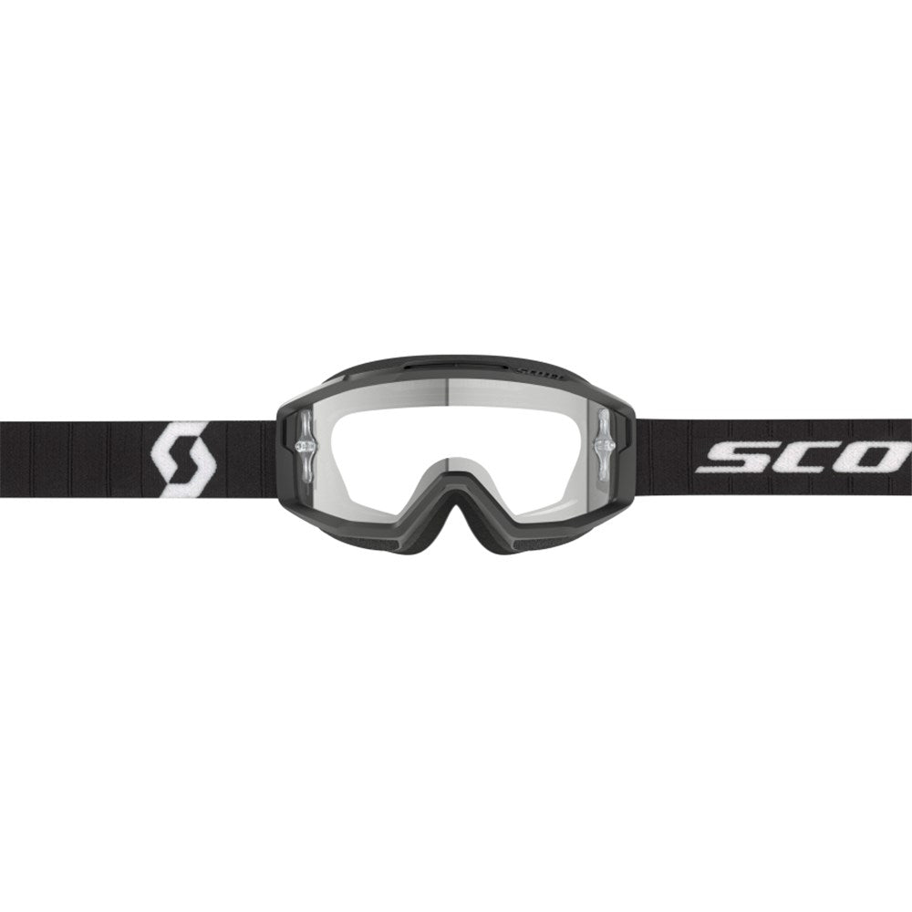 Scott Split OTG Black/White Goggles w/Clear Works Lens