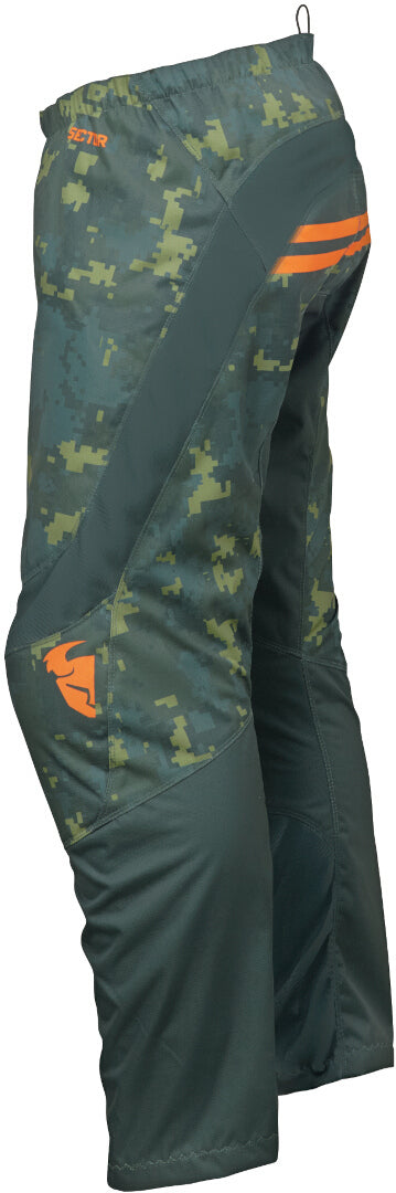 Thor 2025 Sector Digi Forest Green/Camo Youth Pants