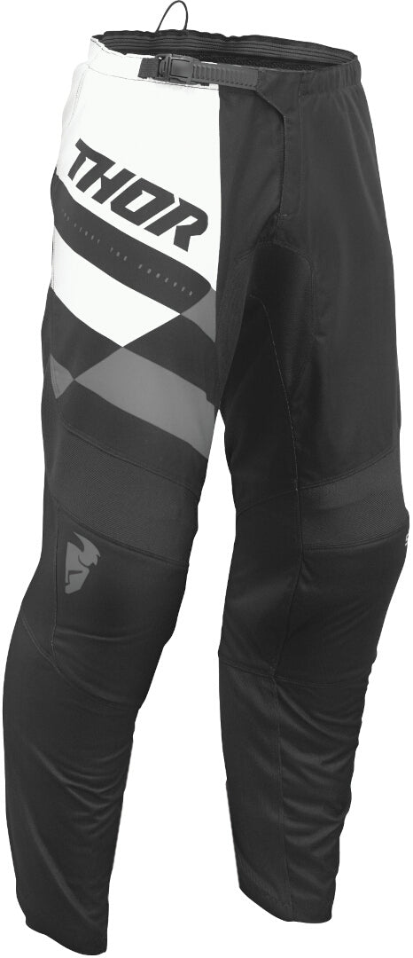 Thor 2025 Sector Checker Black/Grey Youth Pants
