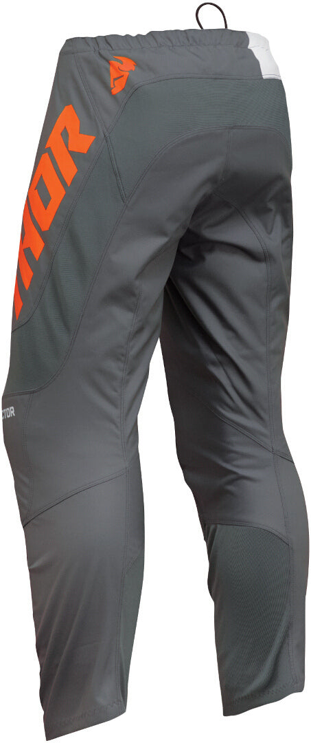 Thor 2025 Sector Checker Charcoal/Orange Youth Pants