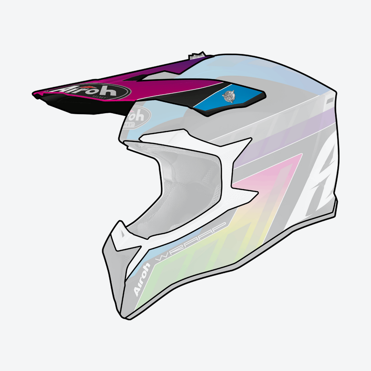 Airoh Replacement Peak for Wraap Prism Matte Helmets