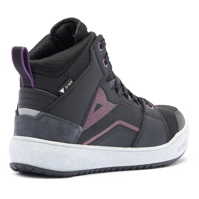 Dainese Suburb D-WP Black/White/Metal Purple Womens Shoes