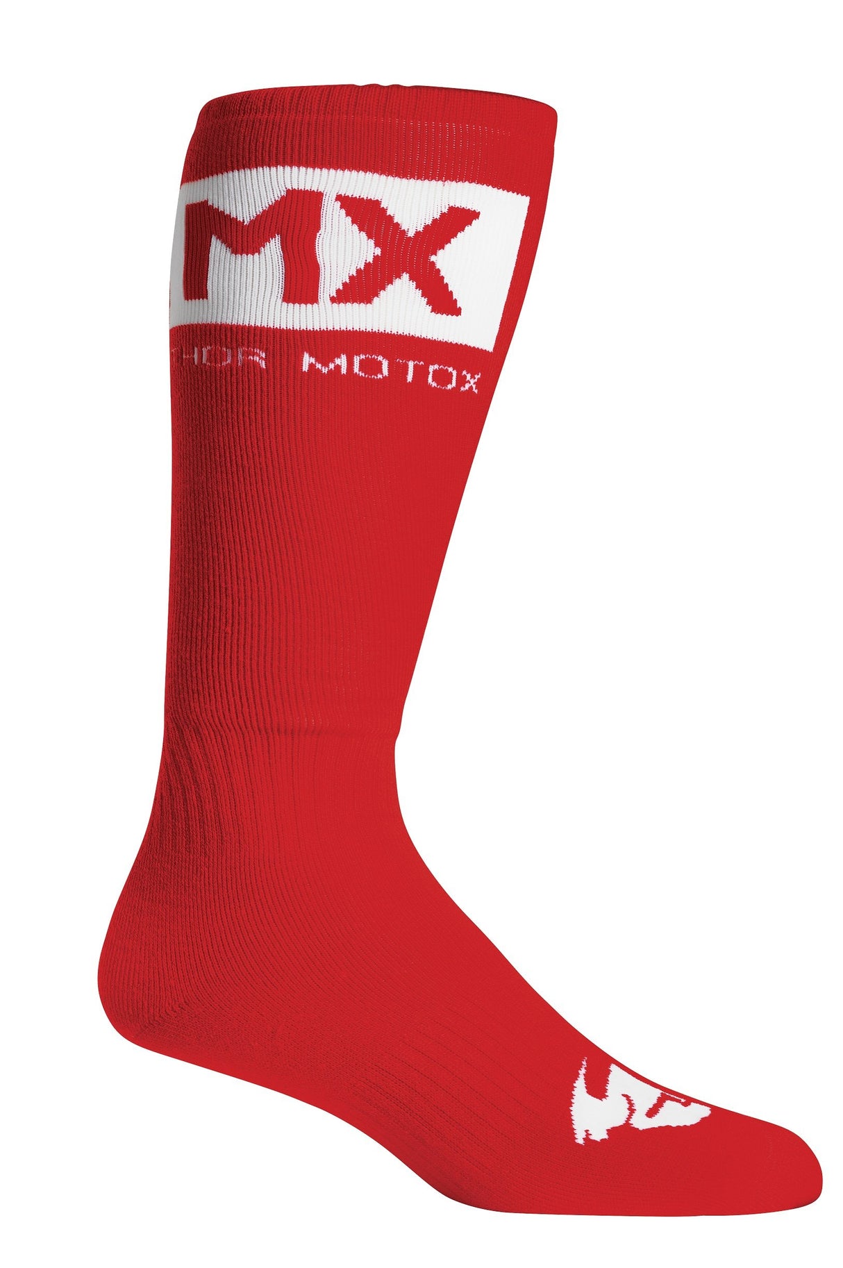 Thor Solid Red/White Socks