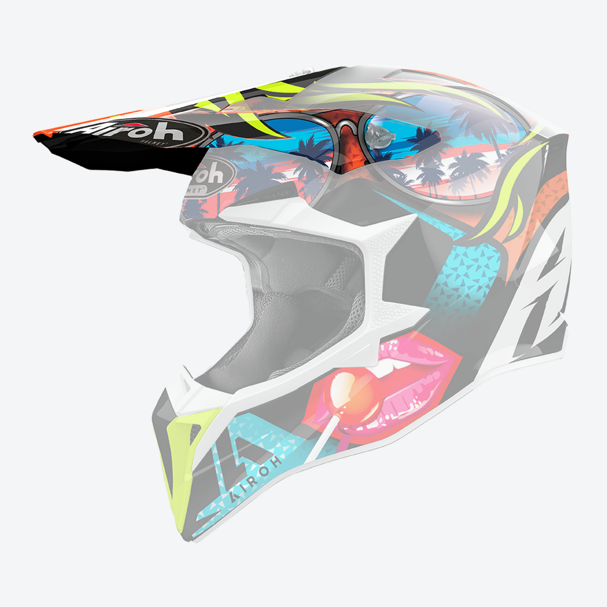 Airoh Replacement Peak for Wraap Lollipop Gloss Helmets