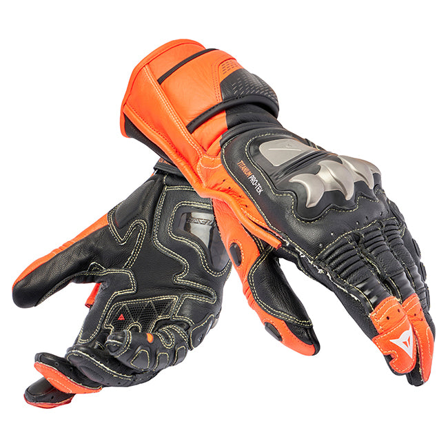Dainese Full Metal 7 Black/Fluro Red Gloves