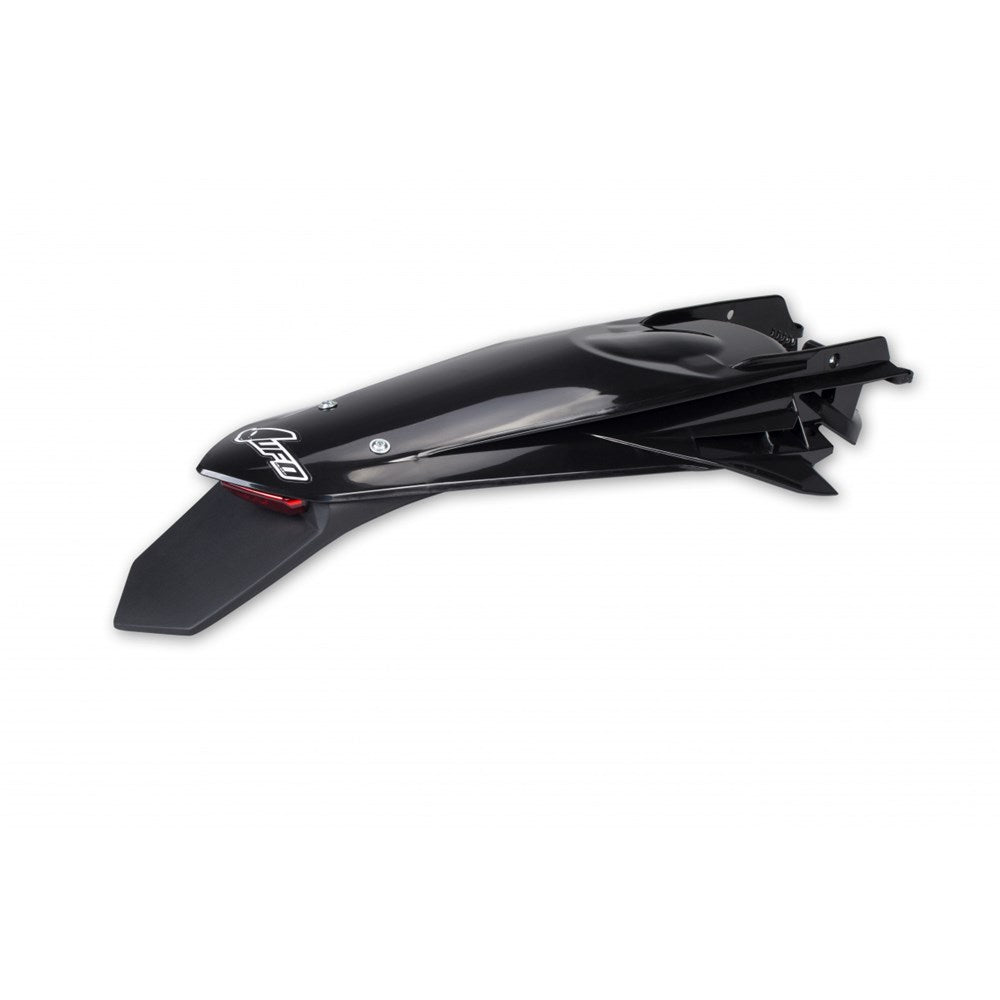 UFO Enduro Rear Fender Black w/LED Tail Light for KTM EXC/EXC-F/XC/XCF/XC-W/XCF-W 20-23