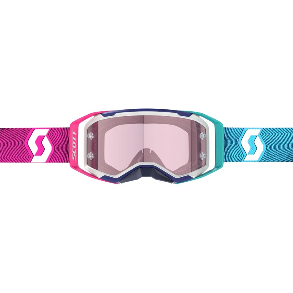 Scott Prospect 2.0 AMP Stealth Blue/Radiant Pink Goggles w/Rose Works Lens