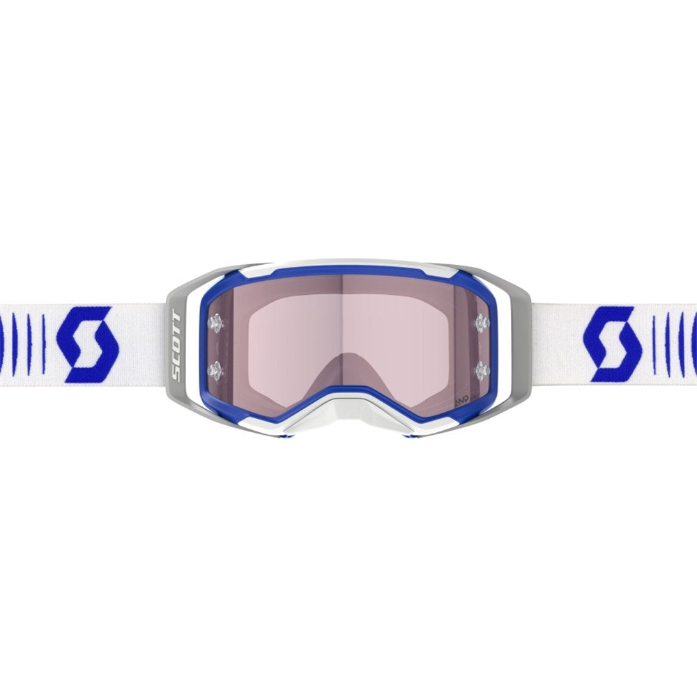 Scott Prospect 2.0 AMP Doppler White/Blue Goggles w/Rose Works Lens