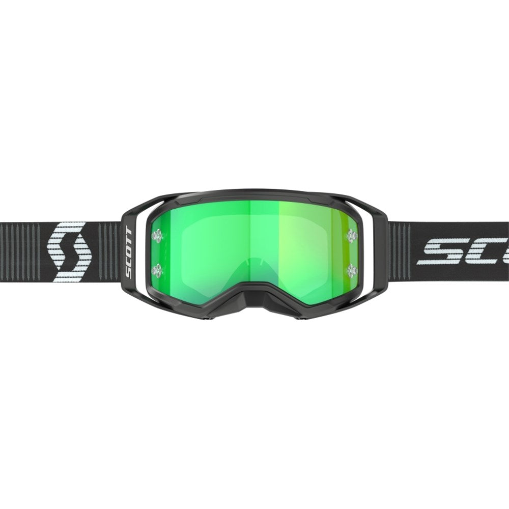 Scott Prospect 2.0 Black/White Goggles w/Green Chrome Works Lens