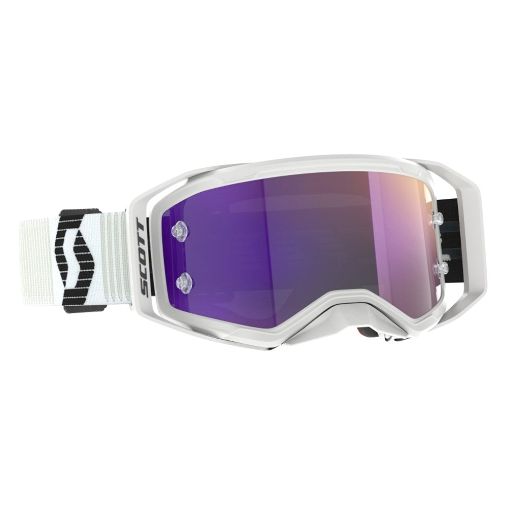 Scott Prospect 2.0 White/Black Goggles w/Purple Chrome Works Lens