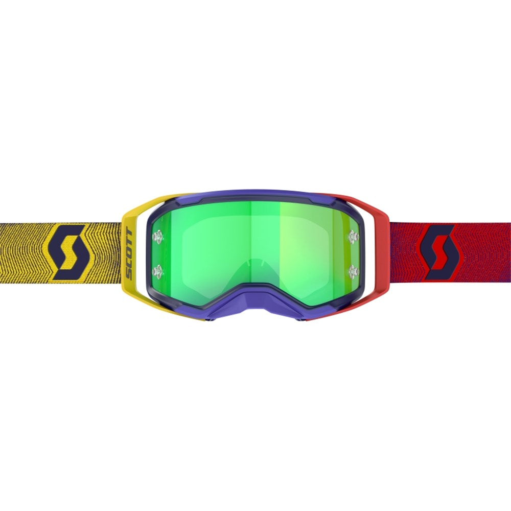 Scott Prospect 2.0 Red/Yellow Goggles w/Green Chrome Works Lens