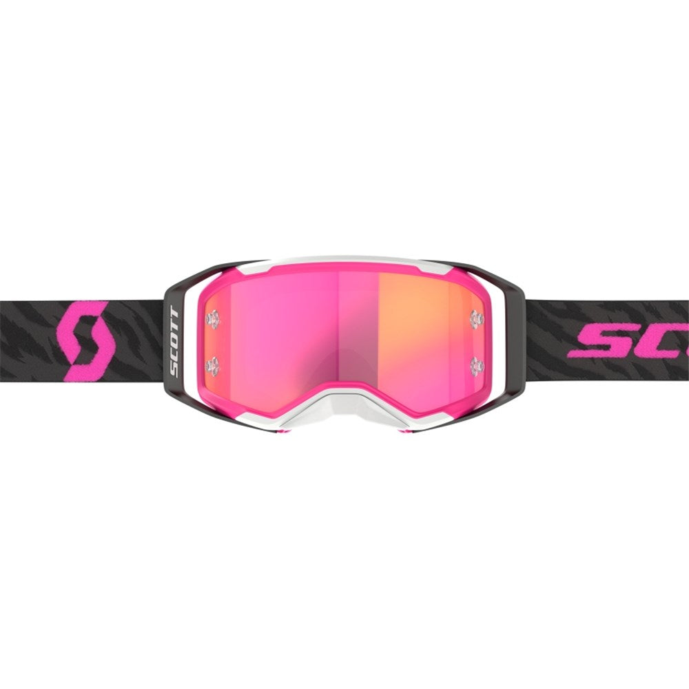 Scott Prospect 2.0 Zebra Black/Pink Goggles w/Pink Chrome Works Lens