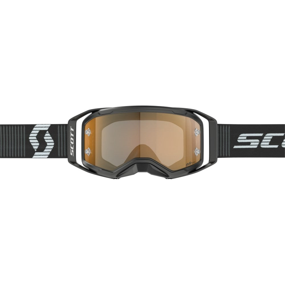 Scott Prospect 2.0 AMP Chrome Black/White Goggles w/Gold Chrome Works Lens