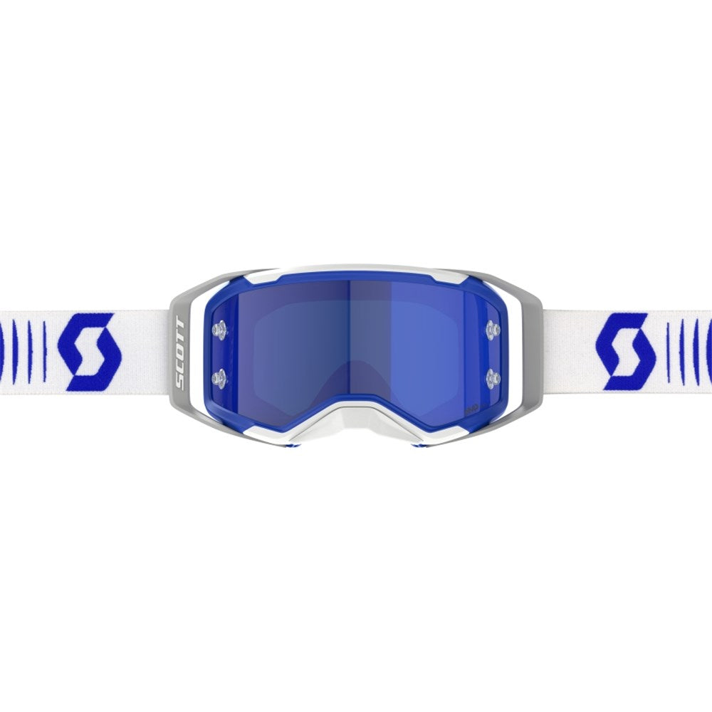 Scott Prospect 2.0 AMP Chrome Doppler White/Blue Goggles w/Blue Chrome Works Lens