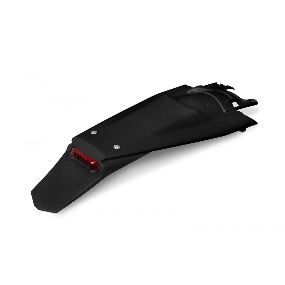 UFO Rear Fender Black w/LED Tail Light for Husqvarna TE 125/250/300/FE 250/300/350/450/501 24-25