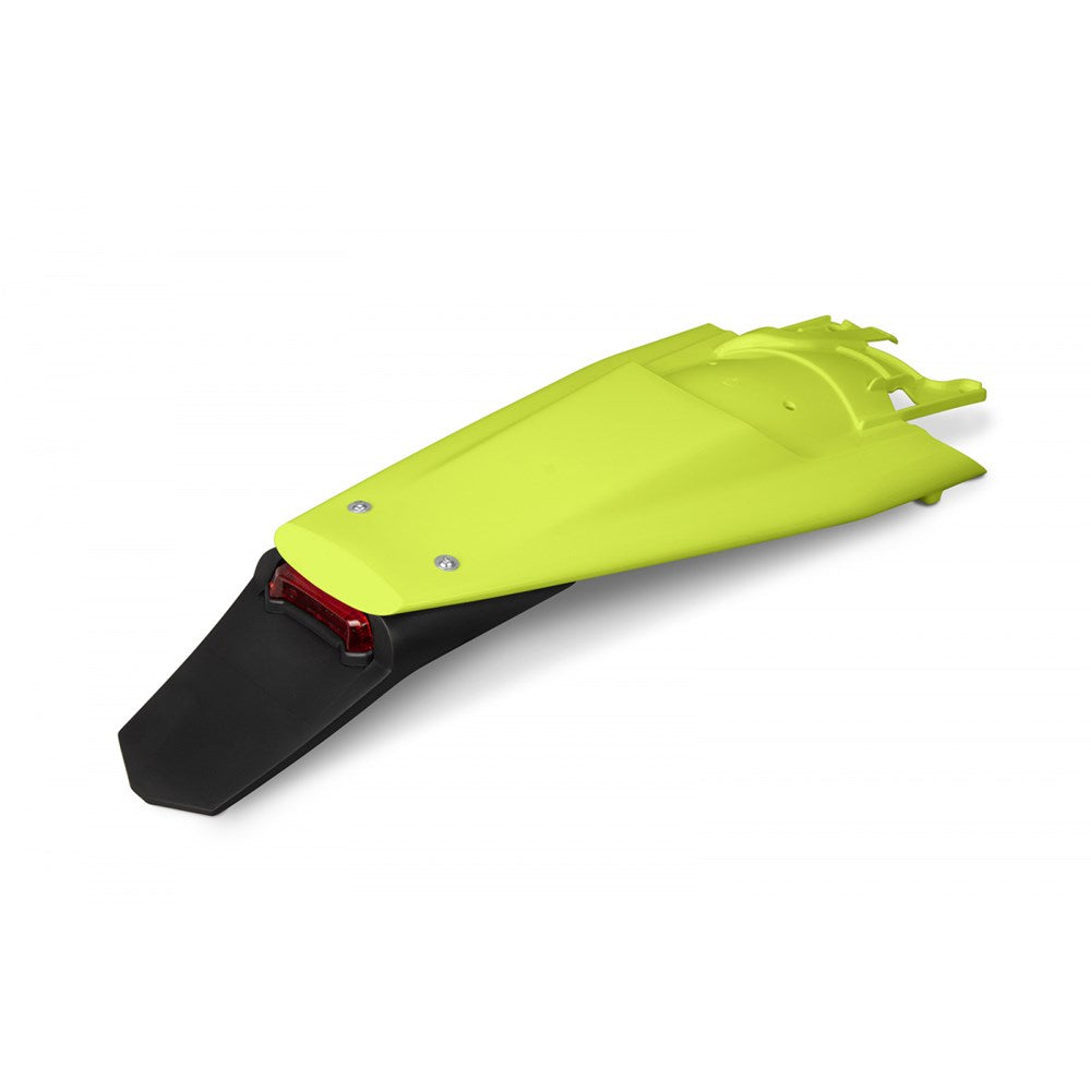 UFO Rear Fender Yellow w/LED Tail Light for Husqvarna TE 125/250/300/FE 250/300/350/450/501 24-25
