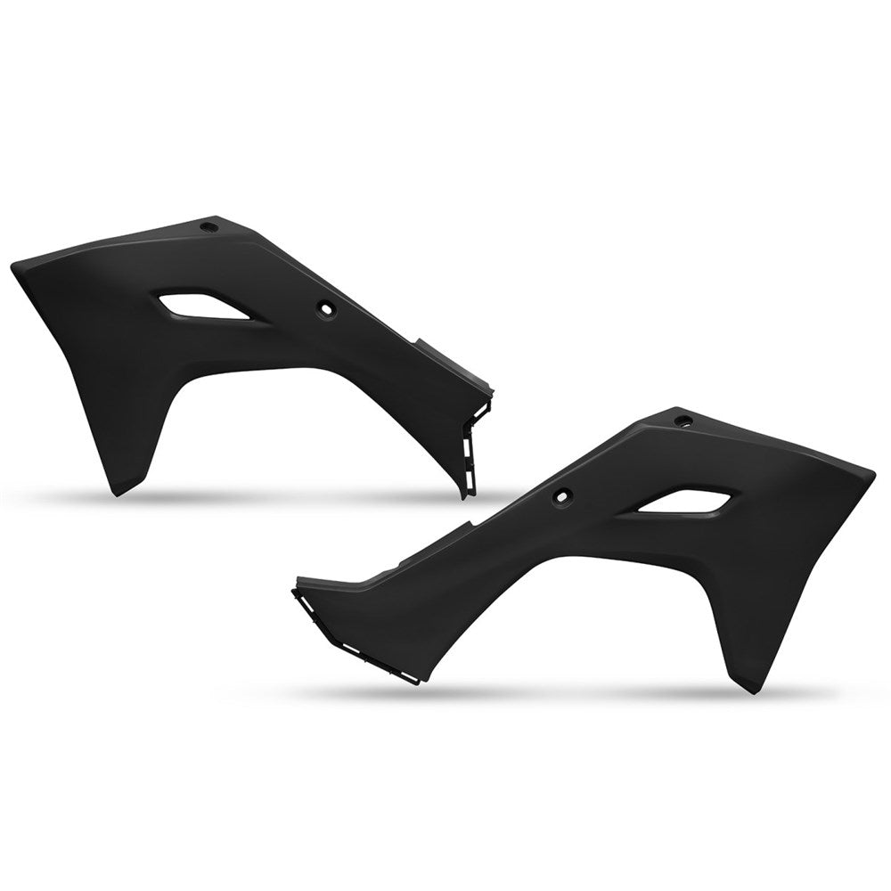 UFO Radiator Shrouds Black for Kawasaki KX250F 2025/KX450F 24-Up