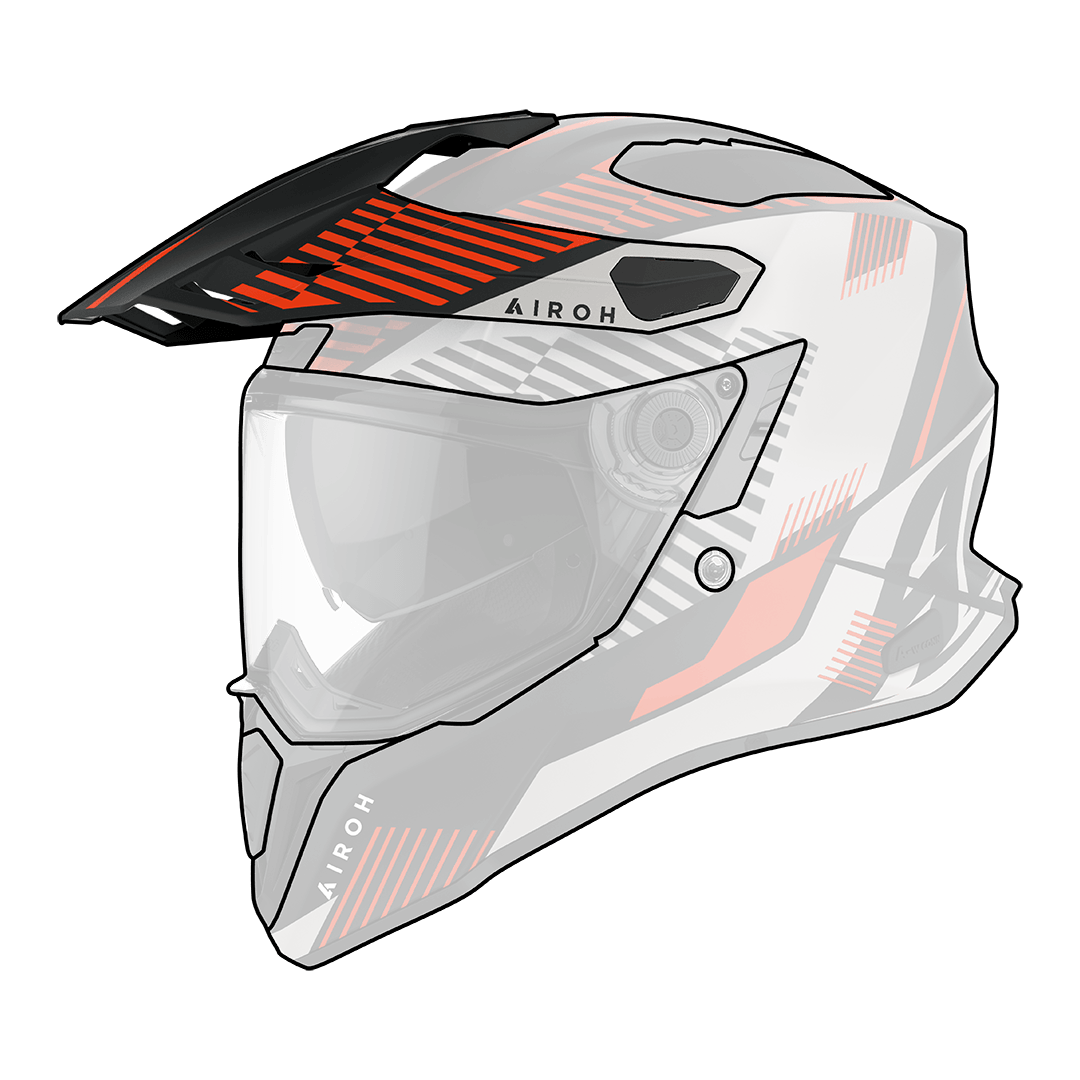Airoh Replacement Peak for Commander Boost Orange Matt Helmets