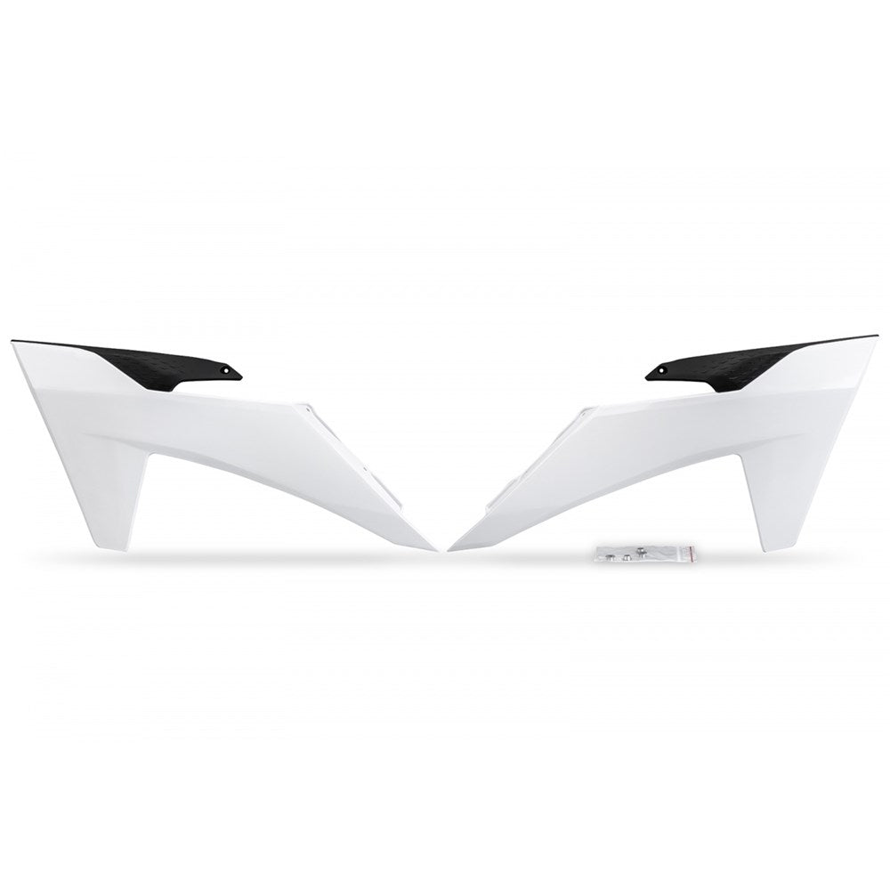 UFO Radiator Covers White for KTM SX/XC/SX-F/XC-F 23-24/EXC/XC/EXC-F/XC-W/XCF-W 24-25