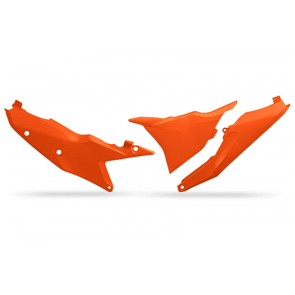 UFO Side Panels & Left Airbox Cover Orange for KTM SX 125/300/SX-F 250/450/XC 250/300/XC-F 250-450/XCF 250-450 23-Up/EXC 150-300/EXC-F 250-500/XC-W 125-300 24-Up/SX 150 25-Up/XC 125 23-25/XW-F 350/XW-F 500 2024