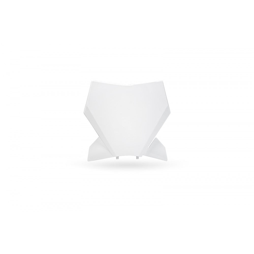 UFO Front Number Plate White for KTM SX150 25 SX125/250/300/SX-F250/350/450 23-Up