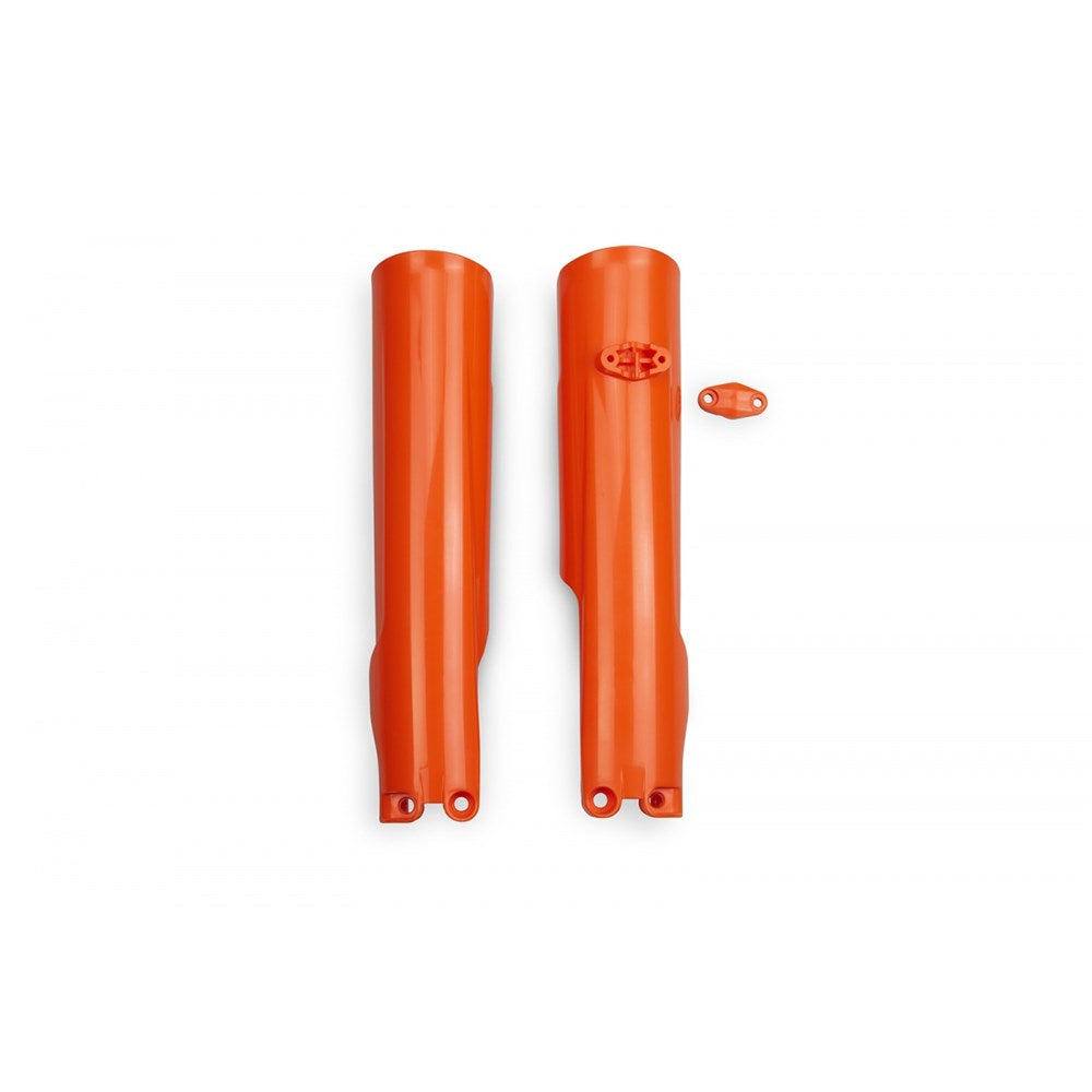 UFO Fork Slider Protectors Orange for KTM SX 150 25-Up/SX 125/250/300/SX-F 250/350/450/XC 125/250/300/XC-F 250/350/450/XCF 250/350/450 23-Up/EXC 150/250/300/EXC-F 250/350/450/500/XC-W 125/150/250/300 24-Up/XW-F 350/500 2024