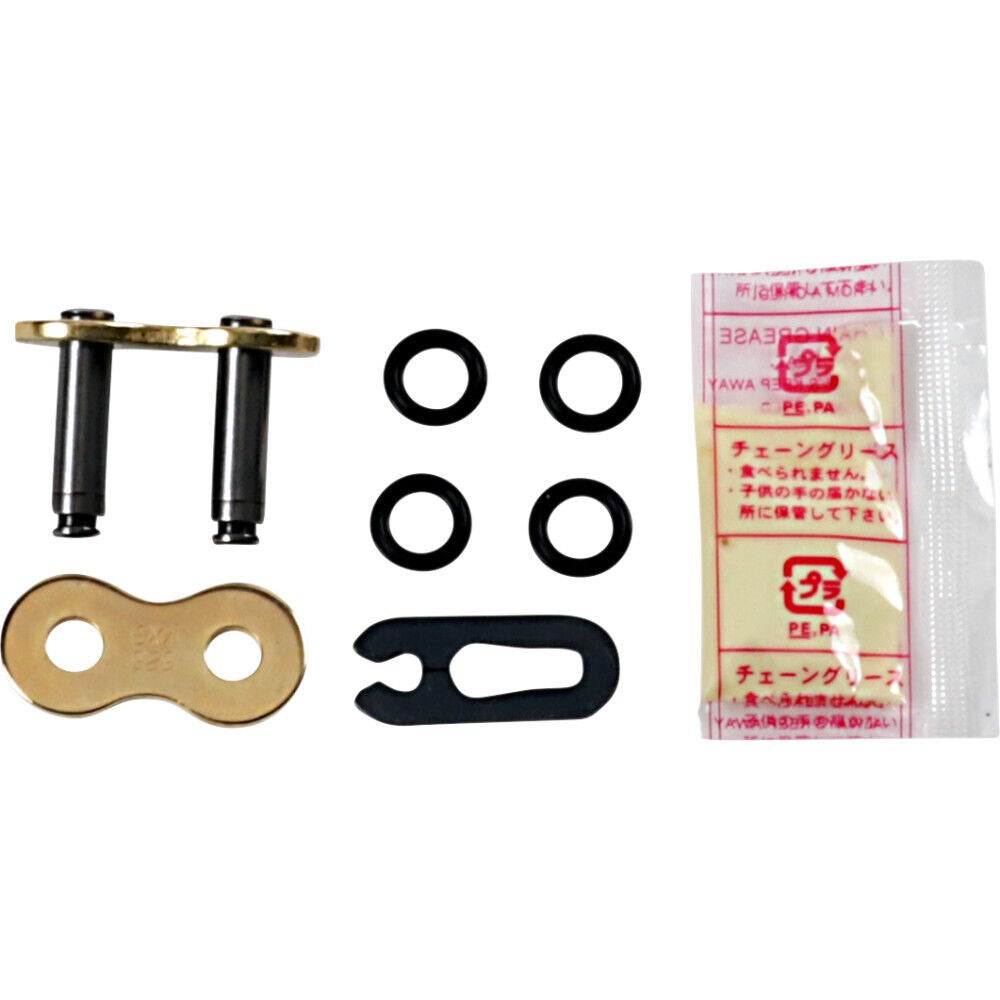DID FJ Press-in Fit Clip Type Link Gold/Black for 525VX3 Chains