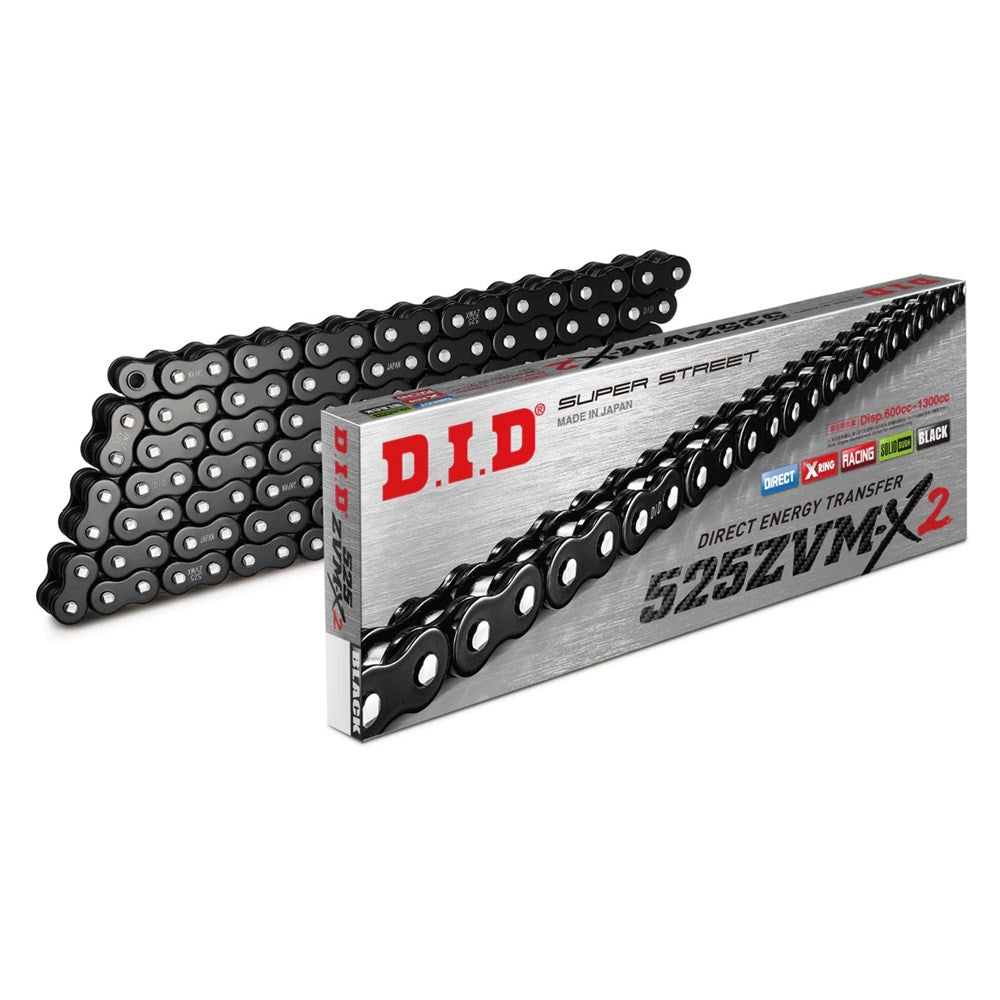 DID Super Street X-Ring 525ZVM-X2 124ZB Chain Black/Black