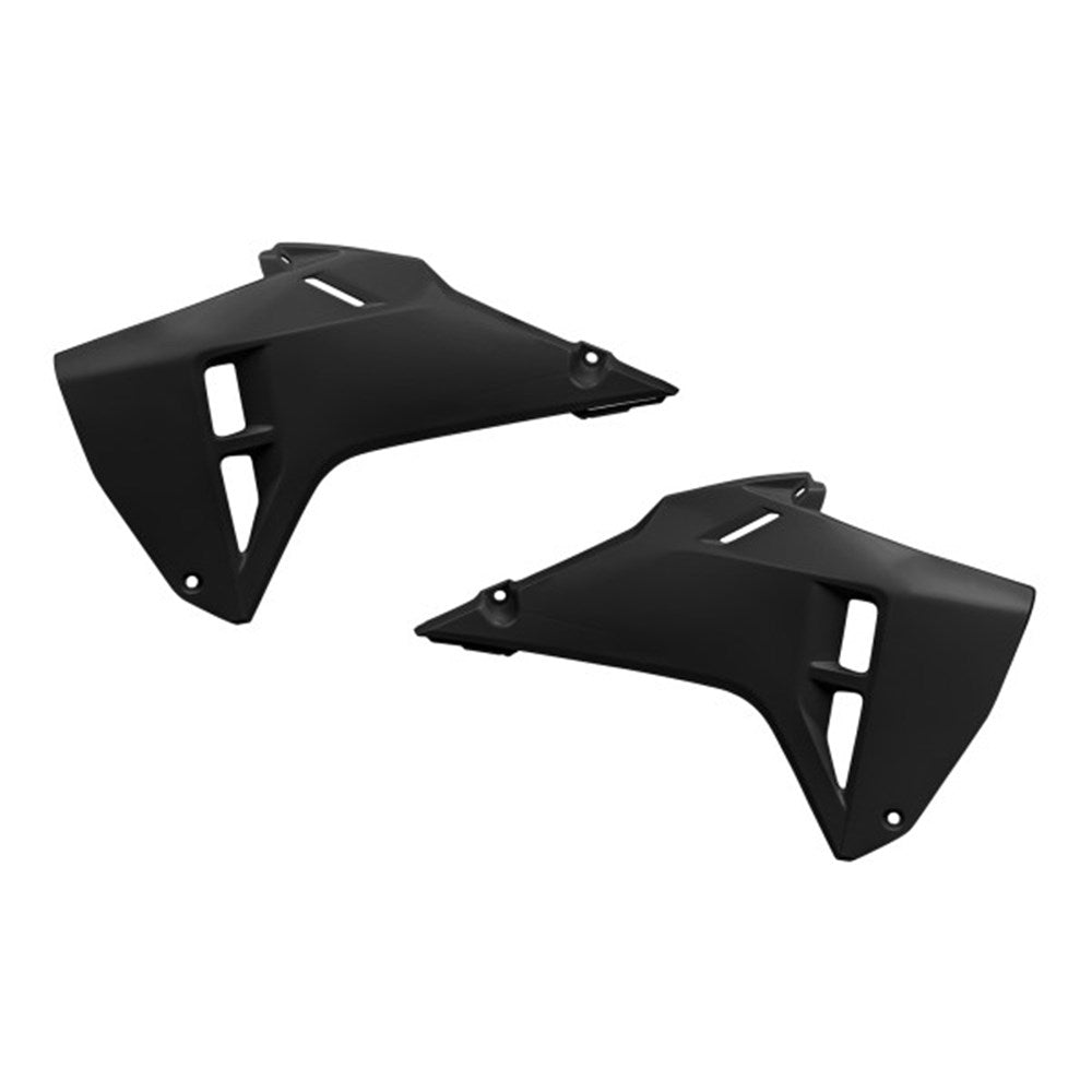 UFO Radiator Shrouds Black for Honda CRF 250 R 25-26/CRF 450 R/CRF 450 RWE/CRF 250 RX Enduro/CRF 250 RWE/CRF 300 RX Enduro 2025